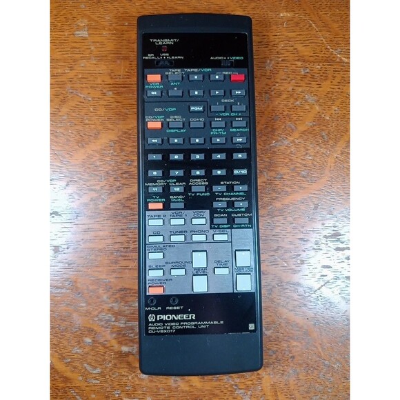 Pioneer CU-VSX017 Audio Video Programmable Remote Control Unit Tested Working - Picture 1 of 3
